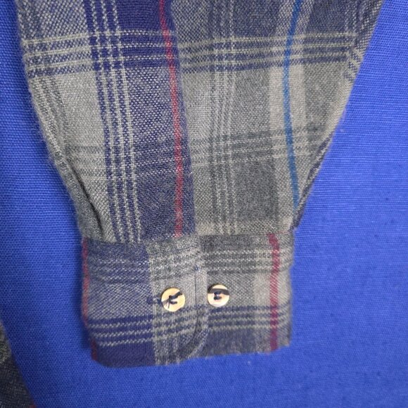 Claybrooke Outdoors Mens Plaid flannel Shirt Medium Acrylic Polyester Shacket - Picture 6 of 8